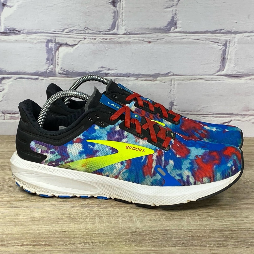 Brooks Launch 9 Multicolor Tie Dye Blue Running Shoes Women's 10 Sneakers